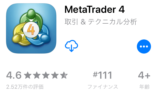 MT4のスマホ版アプリのインストール